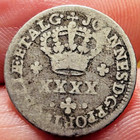 1799 - 1816 John Vi Portugal 50 Reis Silver Coin - Scarce
