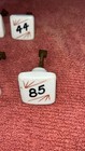 Very Rare Antique Apothecary Pharmacy Porcelain Printed Knobs Pulls Lot Of 10