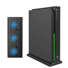 Xbox One X Vertical Stand 3 Cooling Fans 3 Usb Ports Cooling Base Dock