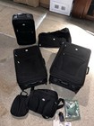 7 Piece American Tourister Black Luggage Suitcase Set With Accessories See Photo