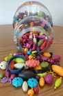 Pop-arty  Pop Bead Party Craft Lot     475 Pieces Reusable Jewelry Beads For Kids