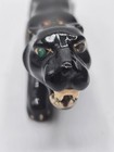 Vintage Mid Century Ceramic Black Panther Figurine 7 