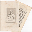 Brueghel Flemish Painter Portrait Renaissance Antique 1808 Copper Engraving