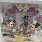Vintage Disney Store Mickey   Minnie Wedding Picture Frame Box 1998 Collectible