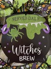 Farmhouse Witches Brew      Burlap Deco Mesh Halloween Wreath 24 X 24 Awesome 