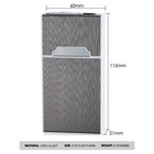 Cigarette Case Smoke Tobacco Box Lightweight Holder Windproof Lighter 100s Size