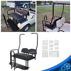 For 1982-2000 5 Club Car Ds Golf Cart Flip Folding Rear Back Seat Kit grab Bar
