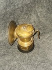 Vtg Auto Lite Carbide Lamp Coal Miners Head Brass Light Universal Lamp Co 