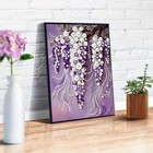 Violet Pearl Diamond Art Kit 12 X 16 Inch Special Shape Craft