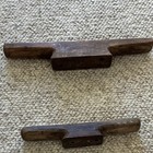 Antique Wooden Maritime Cleats Set Of 2  8  And 12   Wood Nautical Boat Hardware