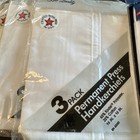 Mens Handkerchiefs - 65  Polyester 35  Cotton  White New Vintage  4 Pacs 22 Of