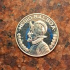 1969 Panama 1 2 Balboa Coin - Proof -  400 Silver - Only 14 000 Minted -  b6746