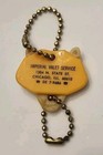 Vtg Plastic 2-part Detachable Keychain Tiger Imperial Valet Chicago Advertising