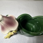 Vintage Shawnee Elf Pixie On Green Elf Shoe Planter  765 Flaw Read