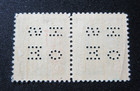 Canada Stamps Mint   o235 1937  kgvi Mufti Ohms Perforations  Pair