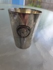 Antique 800 Silver Cup 150 Grams Germany Embedded 90  Coins Rare  Piece Verified