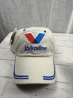 Vintage Valvoline Oil Embroidered Mens Hat Cap Tan Hook And Loop Adjustable Osfa