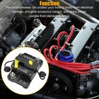 Waterproof Car Circuit Breaker Fuse Reset 30-300 Amp 12v-48v Dc Car Boat Auto
