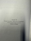 Oem 1934 Chevrolet Repair Manual Master And Standard Models  pre-owned 
