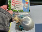 Holiday Industries 4034 Golden Filigree Ball Vtg Sequin Bead Xmas Ornament Kit