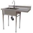 1 Compartment Commercial Utility   Prep Sink Stainless Steel Kitchen Sink faucet