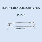 Large Safety Pins Extra Large Safety Pins Heavy Duty Steel Giant 75mm 3inch