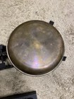 Vintage D M Made In Mexico Cast Iron Balance Scale Brass Bowl Weight Antique 10