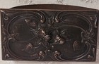 Vintage Jennings Bros Copper Ink Blotter Art Nouveau Floral Design 