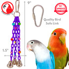 Bonka Bird Toys 1166 Trio Bell Pull Tug Play Small Melodic Parrot Cage Toy Pet