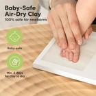 Baby Hand And Footprint Kit Clay Imprint Photo Frame Keepsake Newborn Gift White