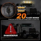 26  126led Emergency Strobe Rooftop Double Side Light Bar Traffic Advisor Flash