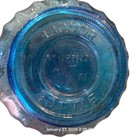 Vintage 1973 Blue Glass Genie Style Liquor Bottle Decanter W Stopper