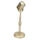 Vintage Microphone Prop Model With Adjustable Stand  Old Fashioned Desktop