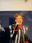 Mick Jagger Signed 8x10 Autograph Photograph Coa With Matching Sticker 