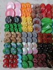 Antique Czech Glass Buttons - Vintage - Art-deco - 1920  s-1930  s  127pcs  - H203
