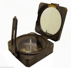Antique Brass Surveyor s Transit Compass 3  Brunton Nautical Compass For Gift
