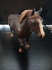 Vintage Breyer Reeves Traditional Draft Horse Brown Green Tail Ribbon 11