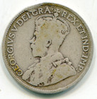 Newfoundland  25 Cents  1917-c Km-17 Small Detacted Cud   11 00 Obv   Lotjan4172