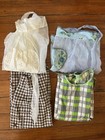 8 Pc Lot Vintage   Canvas Aprons Some Handmade Half And Full Some Cutters Craft