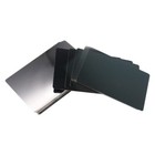 100pcs Black Metal Business Cards Blanks Laser Mark Engraveable Aluminum Alloy