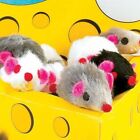 20 Furry Rattling Mice Catnip  Made Of Real Rabbit Fur Cat Toy Mouse Fun Play