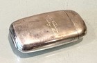 Antique Vintage Engraved Silver Plated Vesta Match Safe Case Holder Old