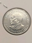 Kenya 1 Shilling Aunc Coin Mzee Jomo Kenyatta  Coat Of Arms Km 46 Random Years