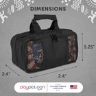 Cornhole Bag Carry Case - 8 Bag Carrying Case  Mesh View Windows  Name Tag Slots