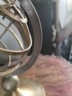 10  Vintage Metal Globe With Wood Base   Zodiac Astrology Signs