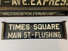 Ny Nyc Subway Roll Sign R12 Times Square Main Flushing Shea Stadium Citi Field
