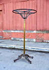 Antique Victorian Clothing Rack Cast Iron Base Hall Tree Vintage Display Stand