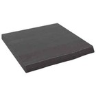 Nnevl Bathroom Countertop Dark Grey 40x40x4 Cm Treated Solid Wood
