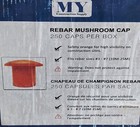 106 Pcs Rebar Mushroom Caps- Never Used
