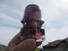 Superb- Dark Purple California Glass Railroad Telephone Signal Insulator